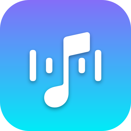 Crankle app icon: a music note over sound bars on a purple-to-cyan gradient
